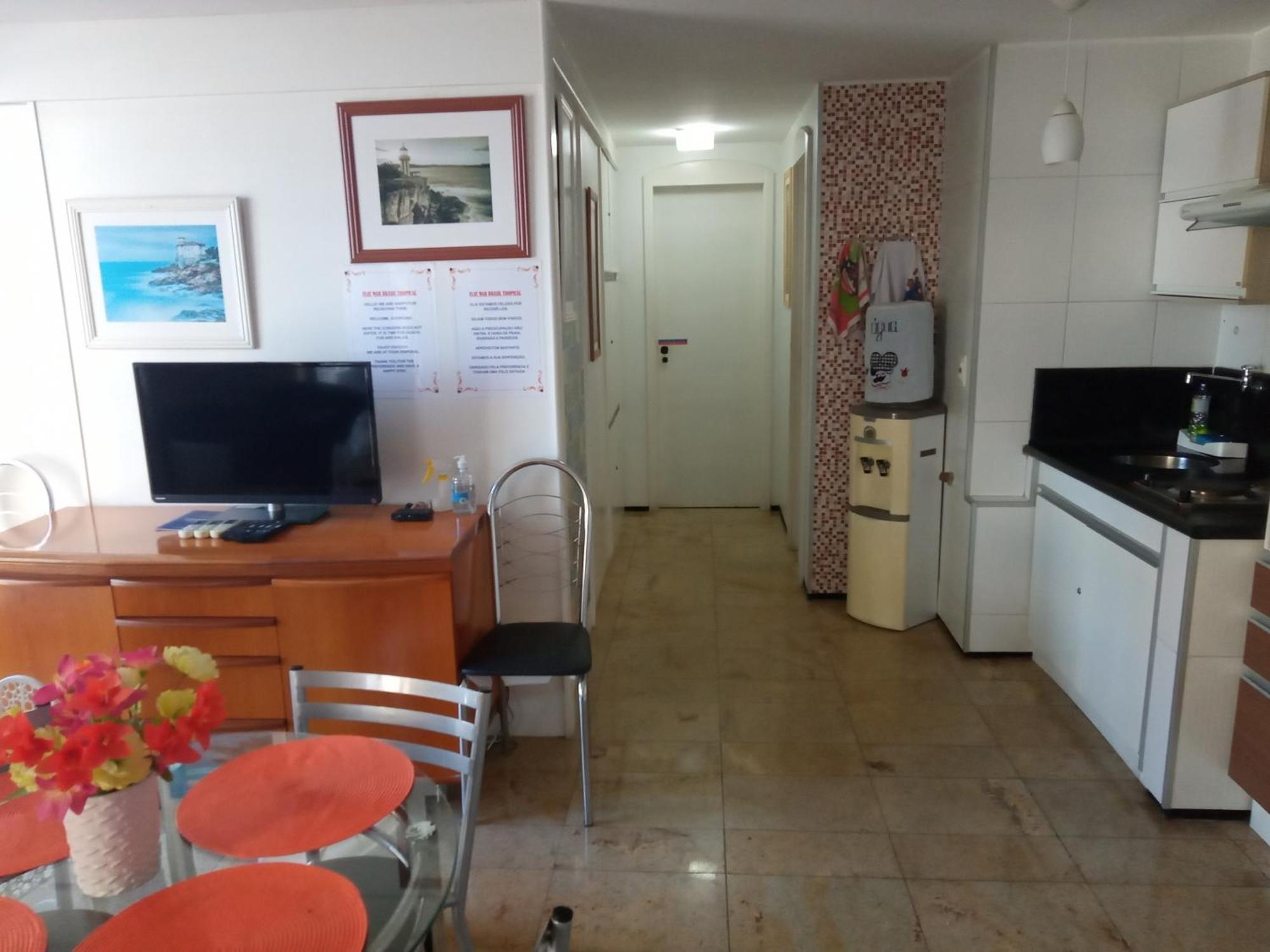 Flat Mar Brasil Tropical - Apartamento De 2 Quartos Com Suite E Vista Do Mar Fortaleza  Exterior foto