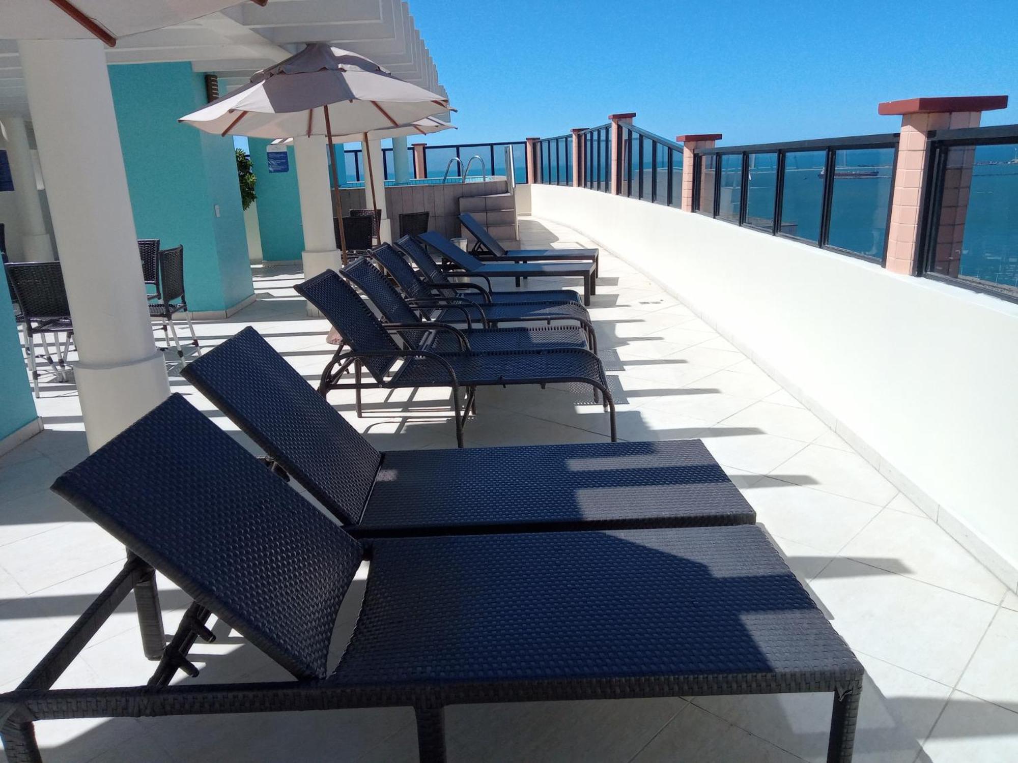 Flat Mar Brasil Tropical - Apartamento De 2 Quartos Com Suite E Vista Do Mar Fortaleza  Exterior foto