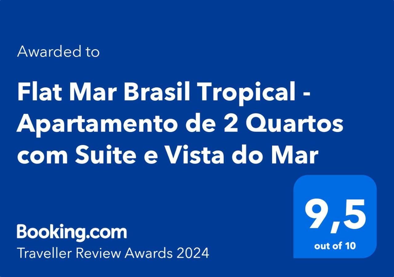 Flat Mar Brasil Tropical - Apartamento De 2 Quartos Com Suite E Vista Do Mar Fortaleza  Exterior foto
